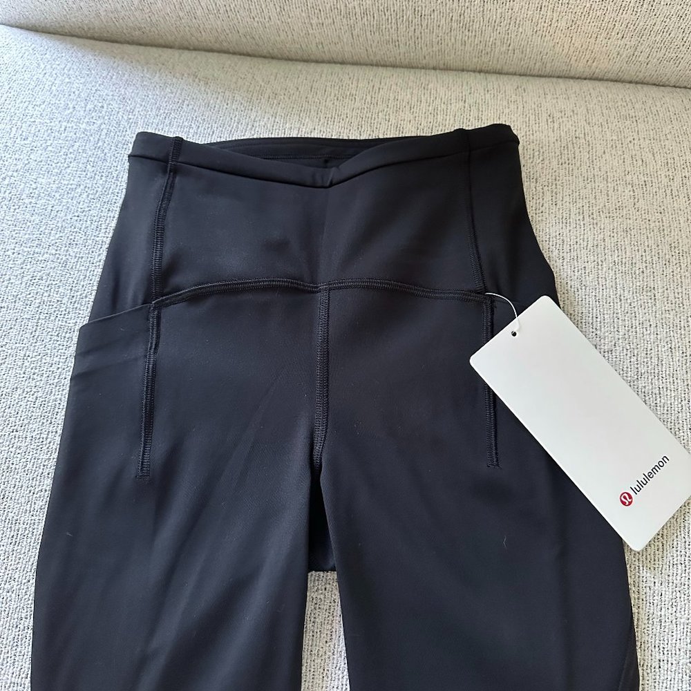 black lululemon swift speed leggings